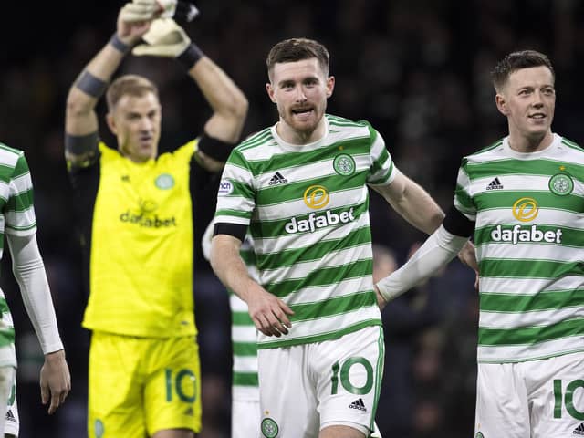 Celtic's Anthony Ralston at full time during a Premier Sports Cup semi-final match between Celtic and St Johnstone at Hampden Park, on November 20, 2021, in Glasgow, Scotland. (Photo by Alan Harvey / SNS Group)