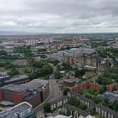 An aerial view of Glasgow  