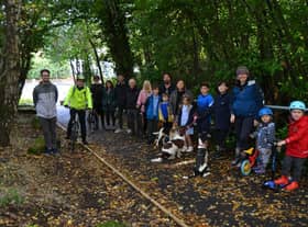 Cllr Paul Ferretti - Convener of Place, Neighbourhood and Corporate Assets - is pictured (on the left) with members of the 'Walk, Run, Cycle in and around East Dunbartonshire' group and Christopher McGeough, the Council's Acting Team Leader - Traffic & Transport (fifth from left).