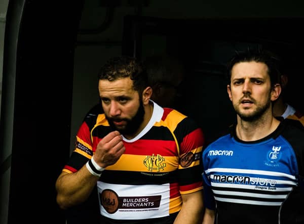 Graham Calder (right) was gutted to lose local derby