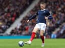 Scott McTominay of Scotland is seen in action during the UEFA EURO 2024 qualifying round group A match between Scotland and Cyprus. (Photo by Ian MacNicol/Getty Images).