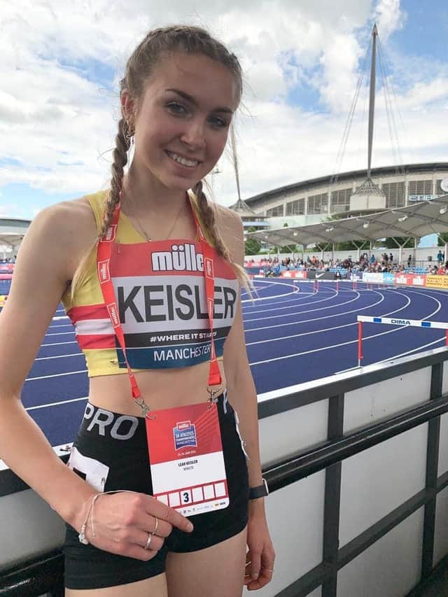 Leah Keisler competed against top athletes at British Championships in Manchester
