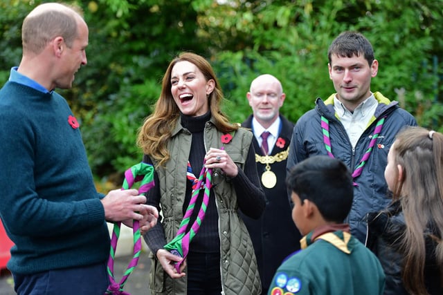 The Duke and Duchess of Cambridge met with Scouts.