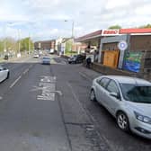 The disturbance occurred on Maryhill Road in Glasgow on Thursday and a man was taken to hospital (Photo: Google Maps).