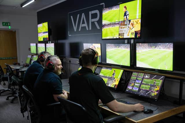 A view inside the VAR hub at Clydesdale House ahead of its Scottish football debut this weekend. (Photo by Alan Harvey / SNS Group)
