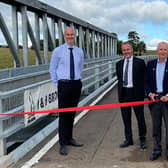 The new £2.4 million bridge was officially opened by Councillor John Anderson on Friday.