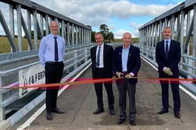 The new £2.4 million bridge was officially opened by Councillor John Anderson on Friday.