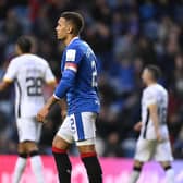 James Tavernier looks dejected after Rangers' 1-1 draw with Livingston.