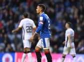 James Tavernier looks dejected after Rangers' 1-1 draw with Livingston.