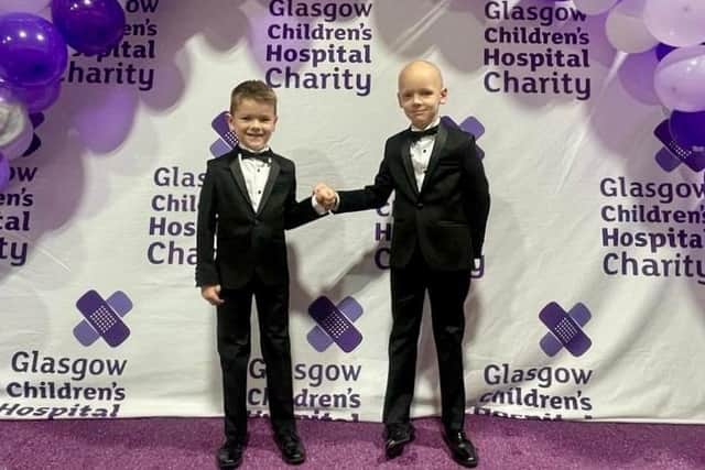 Euan and Rory had a ball at the event, while their wee brothers stayed at home.