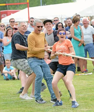 Bearsden & Milngavie Highland Games 2018 at West of Scotland FC, Saturday 9th June 2018.
Tug of War.