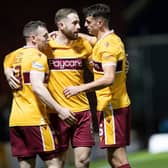 Kevin van Veen (centre) and Connor Shields (left) will battle it out for striking roles at Motherwell
