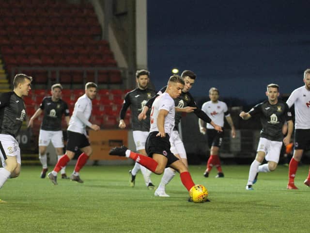 Action from a previous Clyde v East Fife game
