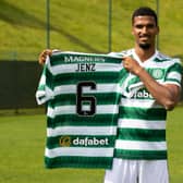 German defender Moritz Jenz is announced as a Celtic player at Lennoxtown after signing on loan from Lorient.  (Photo by Alan Harvey / SNS Group)