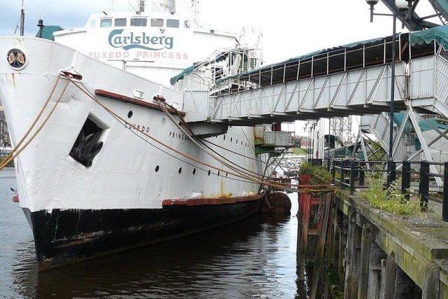 There's nothing that screams '1980s' quite like a party ship with a revolving dancefloor called the Tuxedo Princess. The boat was anchored at Broomielaw for a few years during the late 80s and early 90s before it set sail and returned to Newcastle.