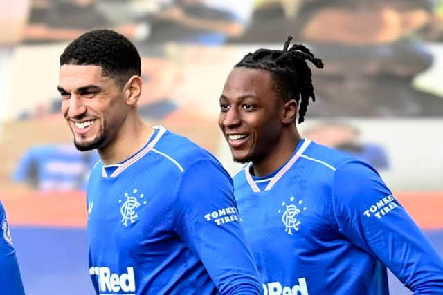 Rangers duo Leon Balogun, left, and Joe Aribo, right, have been called into the Nigeria squad for AFCON.