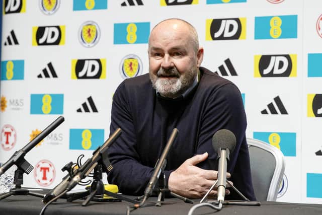 Scotland manager Steve Clarke during the Scotland squad announcement press conference.