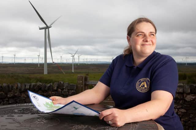 Funding helps to support the countryside ranger programme at Whitelee Windfarm in South Lanarkshire.