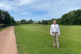 Jackson Carlaw at Crookfur Park
