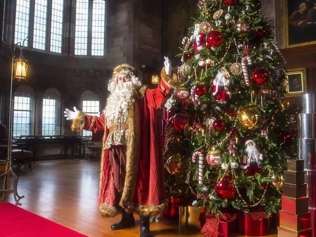 Father Christmas at Bamburgh Castle (photo: Phil Punton)