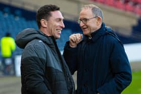 Former Celtic boss Martin O'Neill at Hampden.