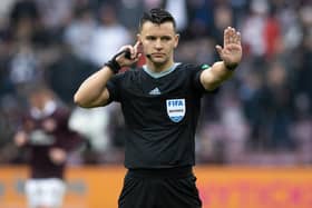 Nick Walsh was the man in the middle during one of the most bizarre matches involving VAR when Hearts hosted Celtic at Tynecastle.  (Photo by Alan Harvey / SNS Group)
