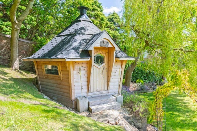 The unique Nordic cabin hidden in the garden.
