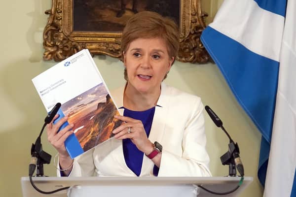 First Minister Nicola Sturgeon launches 'Renewing Democracy through Independence' (Photo by Andrew Milligan - Pool/Getty Images)