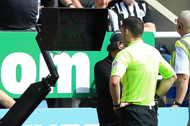 VAR has been in use in England since the 2019-2020 season (Pic by Lindsey Parnaby/AFP via Getty Images)