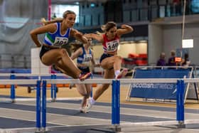 Jenna Hilditch was leading the pentathlon when injury struck (pic: Bobby Gavin)