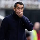 Rangers manager Giovanni van Bronckhorst looks on during the 1-1 draw at St Mirren last weekend. (Photo by Alan Harvey / SNS Group)