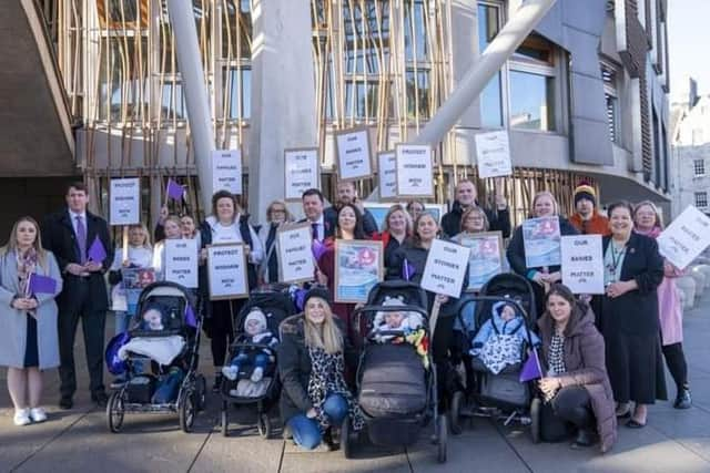 Local mums took their campaign directly to the Scottish Parliament on Thursday and are hoping politicians will rethink the plans.