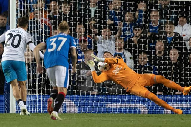 Allan McGregor was Rangers' man of the match against Napoli. (Photo by Alan Harvey / SNS Group)