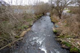 It is proposed for Levern Water to be widened and rechannelled. © Copyright Thomas Nugent and licensed for reuse under Creative Commons Licence