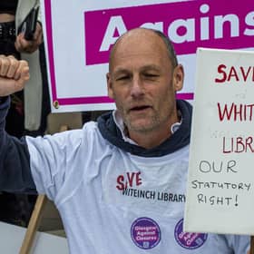 Colin McGeoch, from Whiteinch in Glasgow, told Scotland on Sunday that his recovery from rare solitary plasmacytoma and Poems syndrome was “helped massively” by Macmillan volunteers who he met at his local library.



SAVE OUR LIBRARIES  PROTEST AT THE SCOTTISH PARLIAMENT