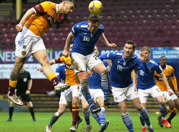 Motherwell's Tony Watt in action against St Johnstone last season (Pic by Ian McFadyen)