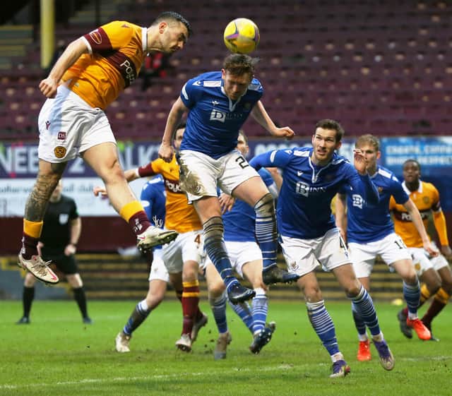 Motherwell's Tony Watt in action against St Johnstone last season (Pic by Ian McFadyen)