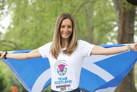 Steph Davis celebrates her Team Scotland selection (picture by Justin Grainge/Team Scotland)