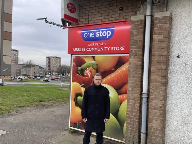Councillor Nathan Wilson pictured outside the Civic Square Post Office. Pic: Contributed