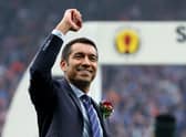 Giovanni van Bronckhorst ended his first six months as Rangers manager with silverware after victory over Hearts in the Scottish Cup final. (Photo by Ian MacNicol/Getty Images)