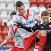 Ricki Lamie began his senior career with Airdrie in 2012 and spent two seasons at the Excelsior Stadium (Pic: Neil Doig/JPI Archive)