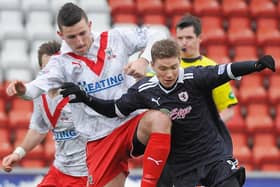 Ricki Lamie began his senior career with Airdrie in 2012 and spent two seasons at the Excelsior Stadium (Pic: Neil Doig/JPI Archive)
