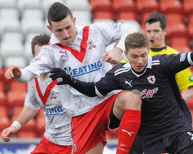 Ricki Lamie began his senior career with Airdrie in 2012 and spent two seasons at the Excelsior Stadium (Pic: Neil Doig/JPI Archive)