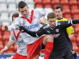 Ricki Lamie began his senior career with Airdrie in 2012 and spent two seasons at the Excelsior Stadium (Pic: Neil Doig/JPI Archive)