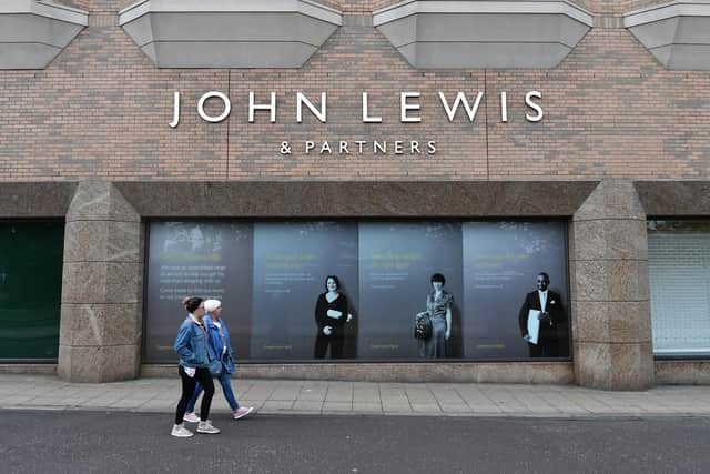 John Lewis has two department stores in Scotland - in Edinburgh and at Glasgow's Buchanan Galleries, above. Picture: John Devlin