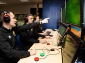 Referees trialled VAR software at a special Hampden training session in March. (Photo by Alan Harvey / SNS Group)