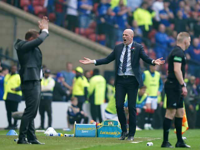 Rangers manager Philippe Clement reacts during the Scottish Gas Scottish Cup final at Hampden Park. (Photo by Jane Barlow/PA Wire)