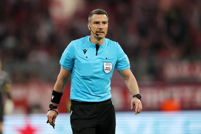 Slovenian referee Slavko Vincic will take charge of the Europa League final between Rangers and Eintracht Frankfurt. (Photo by Alexander Hassenstein/Getty Images)