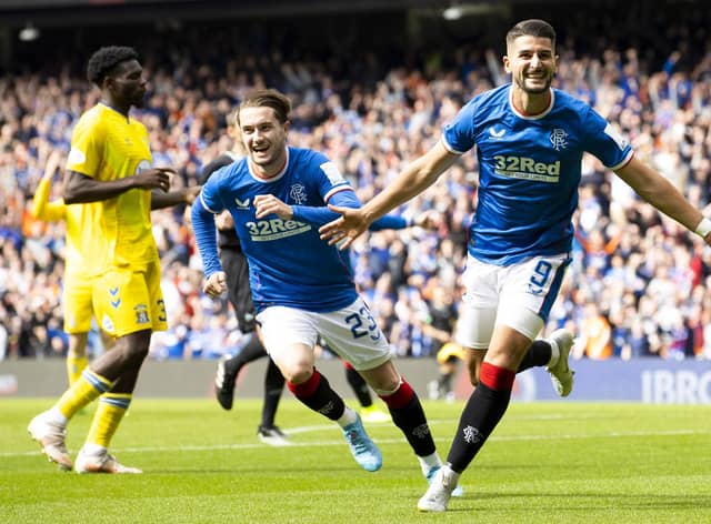 Antonio Colak scored his first goal for Rangers against Kilmarnock.