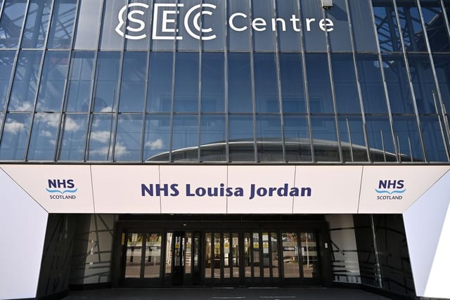 The new NHS Louisa Jordan hospital was ready to take its first coronavirus patients in April 2020.